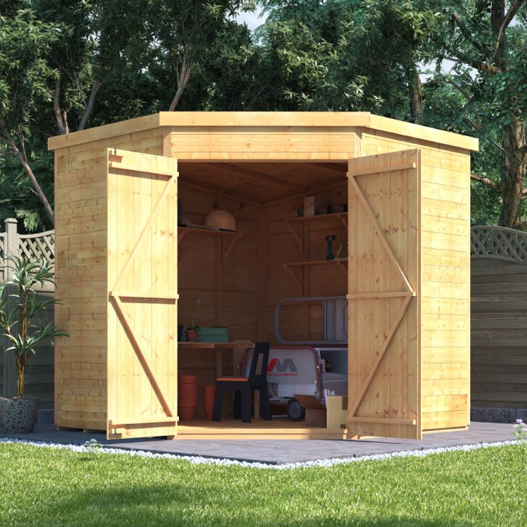 BillyOh Expert Tongue and Groove Corner Shed