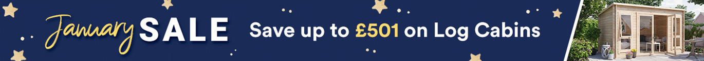 Save up to £501 on select Log Cabins