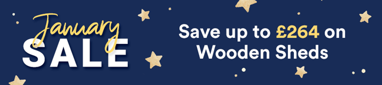 Save up to £264 on select Wooden Sheds