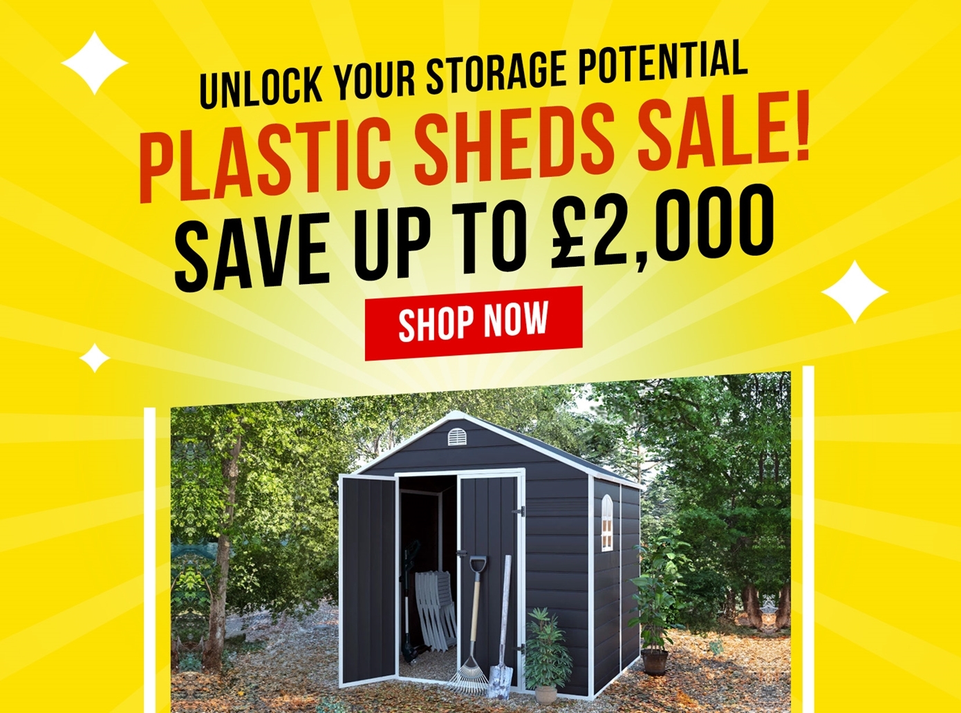Plastic sheds sale