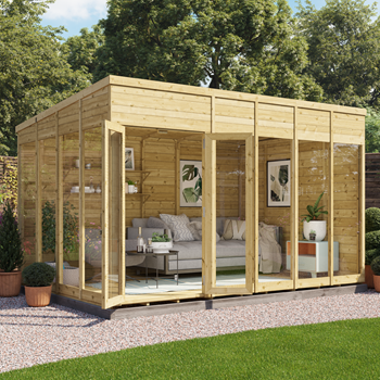 Pressure Treated Summerhouses: BillyOh Switch Pent Tongue and Groove Summerhouse