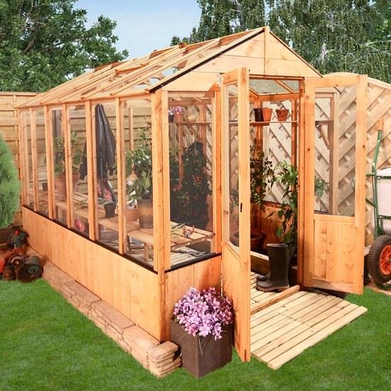 billyoh 4000 lincoln wooden clear wall greenhouse with