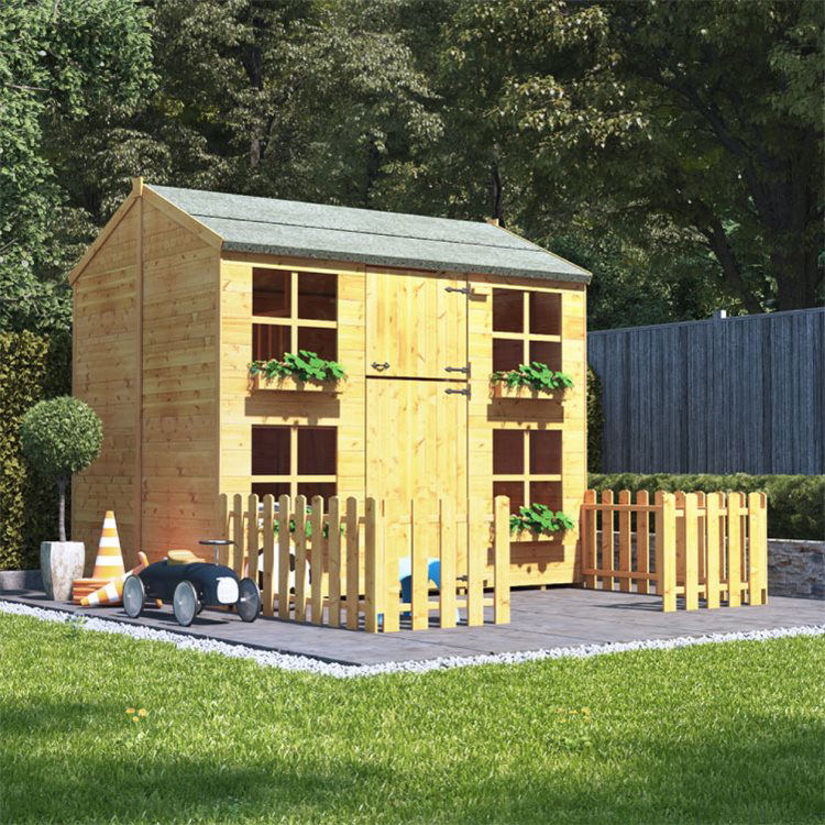 double storey wooden playhouse