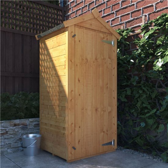 BillyOh 4x6 Tongue and Groove Wooden Shed Windowless Double Door Pent Roof & Felt Garden Sheds 4FT 6FT 26061