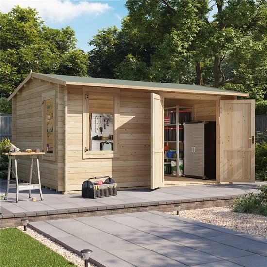 Technical Specifications - Traditional Workshop Log Cabin All Widths
