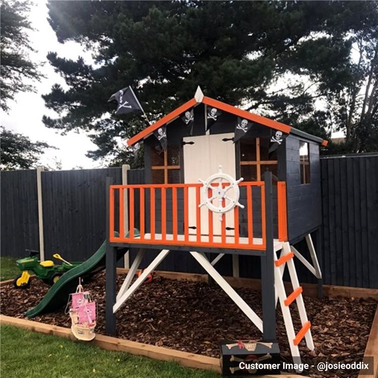BillyOh 6x5 Lollipop Junior Children Wooden Playhouse Outdoor Playground Premium with Platform