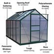 BillyOh Rosette Hobby Aluminium Polycarbonate Greenhouse 