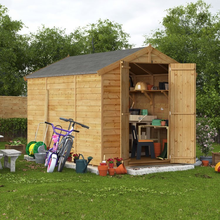Click to view product details and reviews for 10 X 6 Pressure Treated Shed Billyoh Keeper Overlap Apex Wooden Shed Windowless 10x6 Garden Shed.