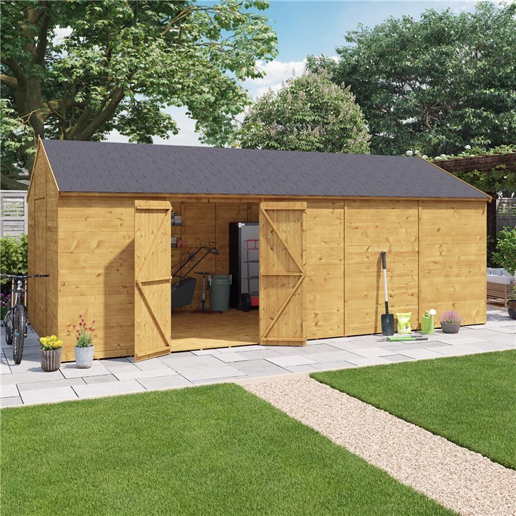 20 X 10 Shed Billyoh Expert Reverse Workshop Large Garden Shed Windowless