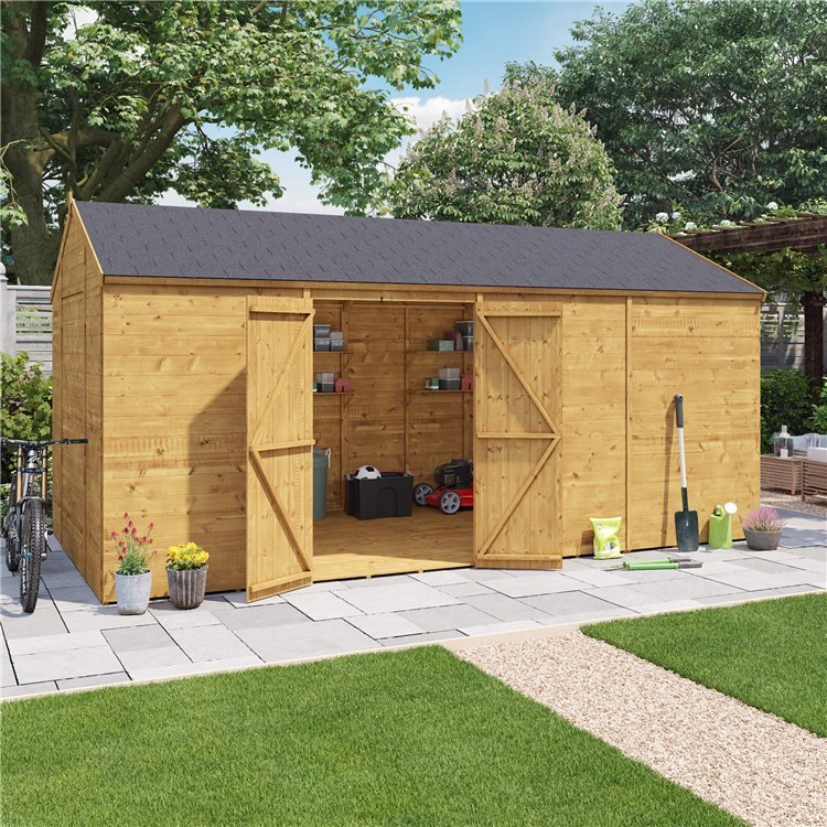 12 X 10 Pressure Treated Shed Billyoh Expert Reverse Workshop Garden Shed Windowless