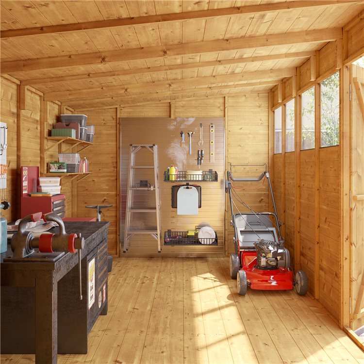 Interior of Expert Pent Workshop with tools and workbench