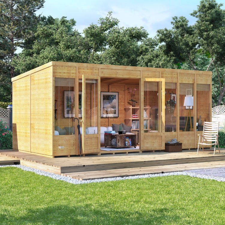 BillyOh Bella Tongue and Groove Pent Summerhouse - Wooden ...