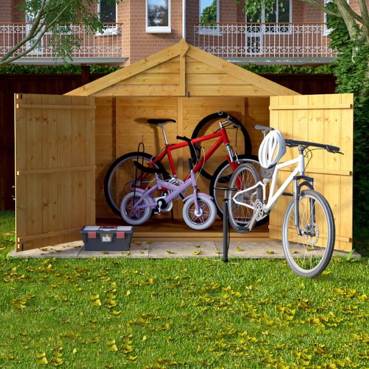 BillyOh Mini Keeper Overlap Apex Bike Store - Wooden Sheds 