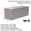 BillyOh Boxer 5'x2' Metal Storage Box