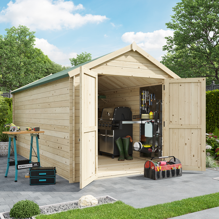 BillyOh Pro Apex Log Cabin Shed