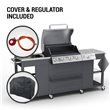Cover & Regulator Included on Gas bar b q