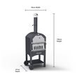 Charcoal Grill has 156cm Height, 50cm Width and 37cm Depth