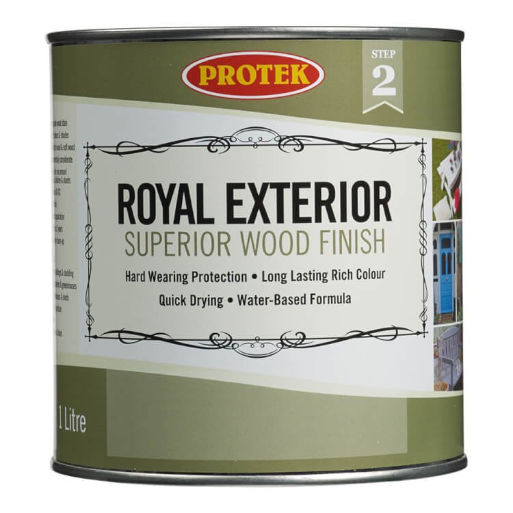 A can of Protek Royal Exterior Superior Finish