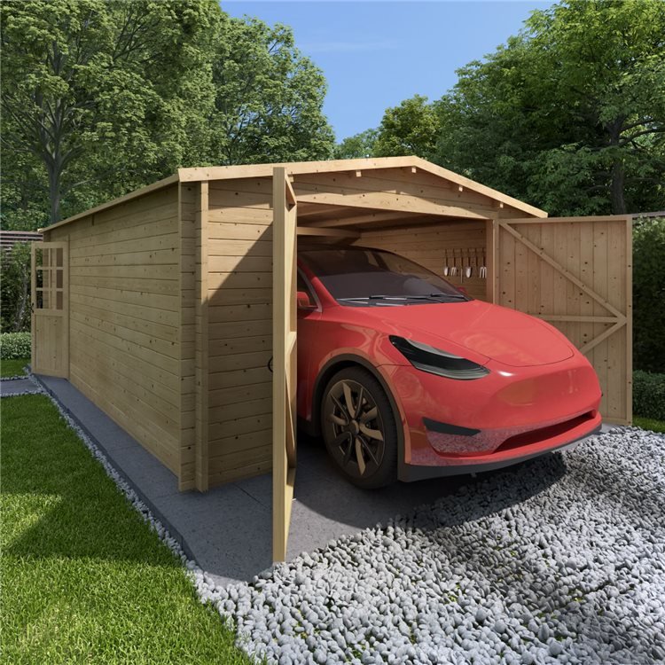 wooden garages are eco-friendly