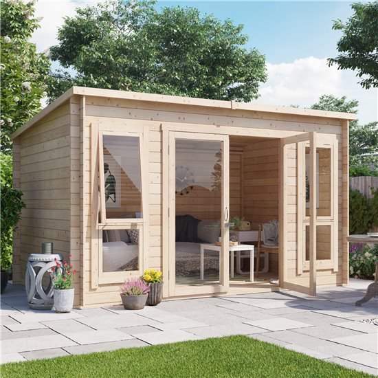 20x10 ULTIMATE LOG CABIN SUMMER HOUSE WOODEN SHED TOP QUALITY GRADED TIMBER 