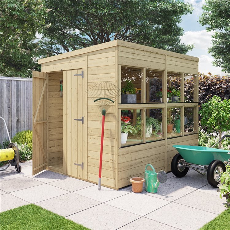 Billyoh Planthouse Tongue And Groove Pent Potting Shed 8x6