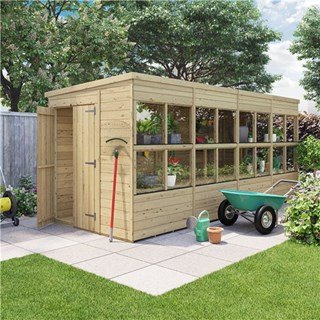 BillyOh Planthouse Tongue and Groove Pent Potting Shed