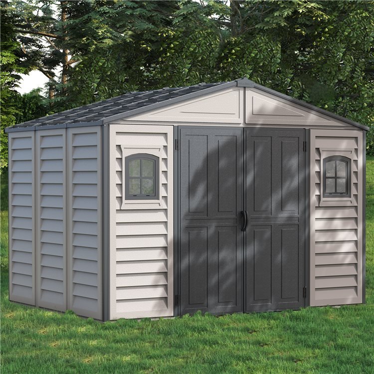 Click to view product details and reviews for Billyoh Woodbridge Ii Plus Apex Plastic Shed With Foundation Kit 10x8ft.