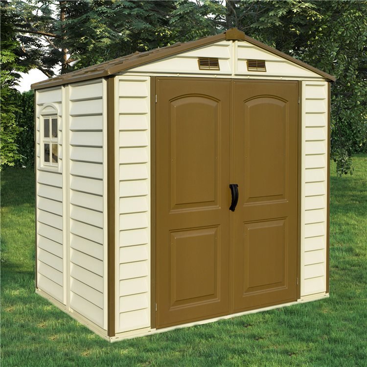 BillyOh StoreAll 8x6ft Apex Plastic Shed with Foundation Kit - 8x6ft