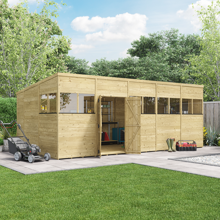BillyOh Switch Pressure Treated Tongue and Groove Pent Shed