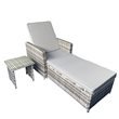 BillyOh Asti Rattan Sun Lounger with Small Table