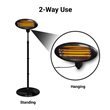 BillyOh Aurora 2-in-1 Free Standing/Wall-Mounted Electric Patio Heater