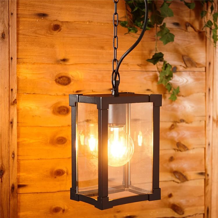 Biard Adjustable Chain Pendant Lamp Outdoor Light Biard Glass Outdoor Hanging Black Pendant Lamp