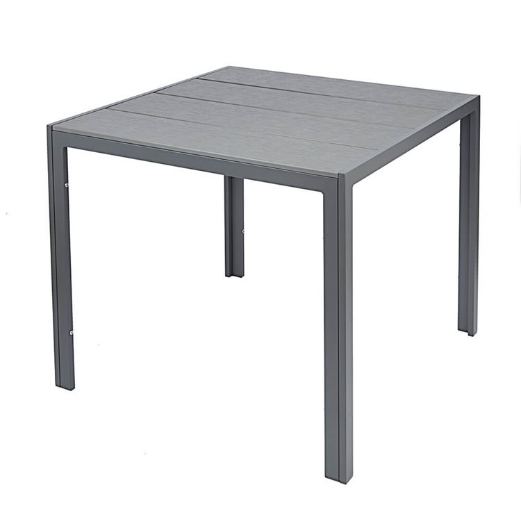 Grey Polywood Outdoor Table Square Table