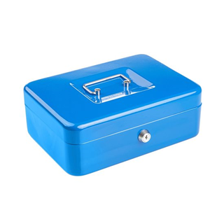 Metal Lockable Cash Box with 2 Keys