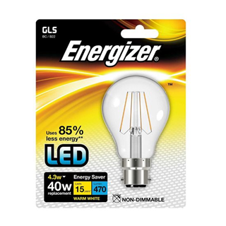 Energizer LED Filament Bulb - Warm White 4.3W (40W)