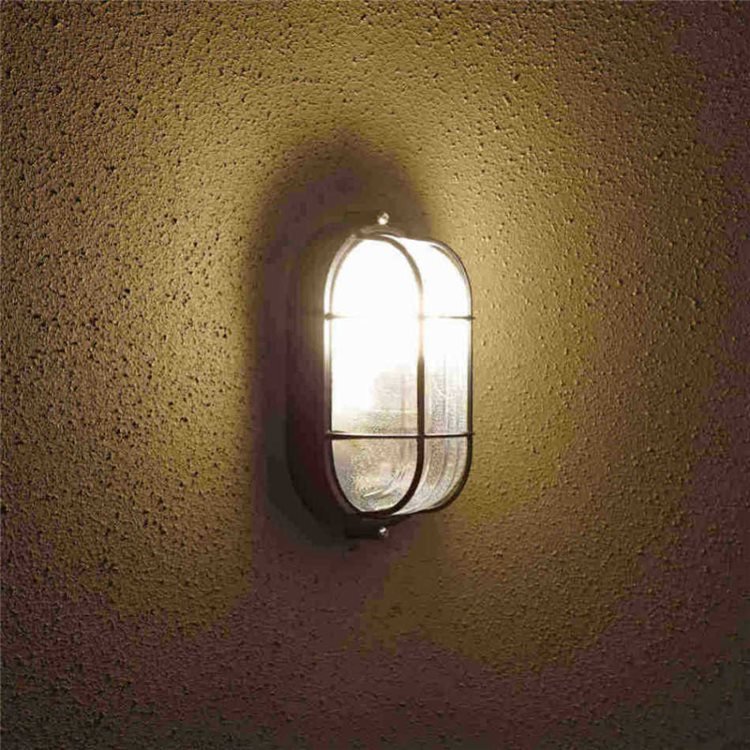 Biard IP54 Oval Bulkhead Outdoor Wall Light