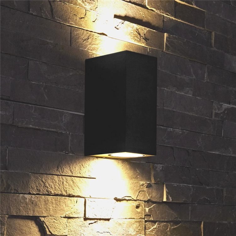 Biard Architect Ip44 Up Down Wall Light Ip44 Up Down Light Square
