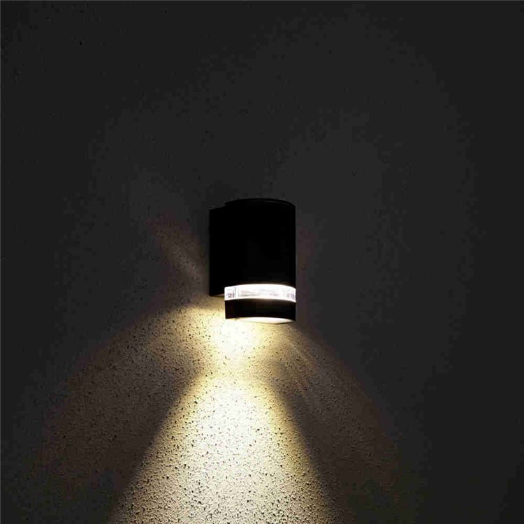 Biard Architect Ip54 Round Up Or Down Wall Light Ip54 Round Up Or Down Outdoor Wall Light Black