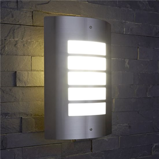 Biard Orleans Brushed Steel Outdoor Wall Light