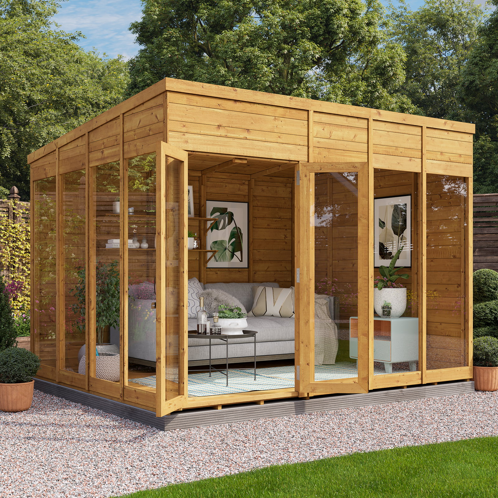 BillyOh Bella Tongue and Groove Pent Summerhouse - 10x8